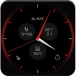 blaze clock live wallpaper android application logo